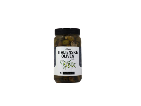 Grillede italienske oliven
