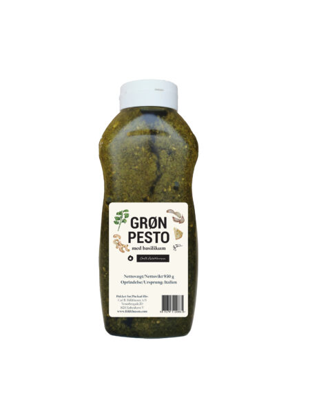 Grøn pesto i squeeze flaske